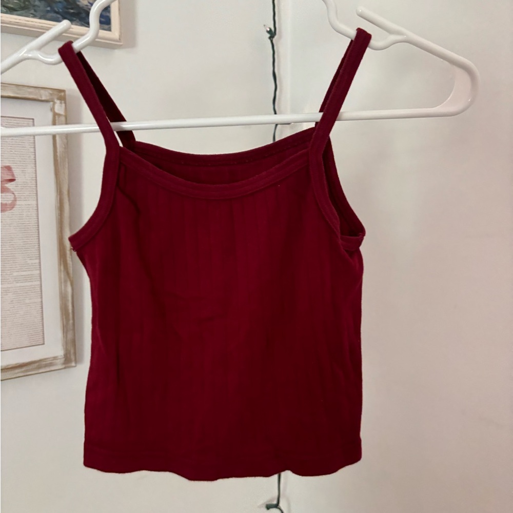 Brandy Melville red tank top ribbed